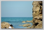Riserva Naturale di Punta Aderci nella zona dei Trabocchi nel sud dell'Abruzzo.