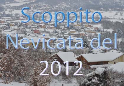 Der Schneefall 2012 in Scoppito