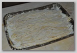 Le fettuccine fatte alla chitarra