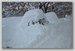 La nevicata del 3 febbraio 2012: le foto scattate domenica a L'Aquila e dintorni. La zona di Scoppito sotto il Monte Calvo.