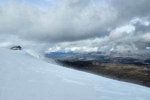 Dal piazzale della Brecciara alla cima di Monte Rotondo passando per la pista della Vergine e poi per il fuoripista del Falco