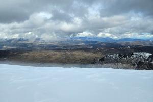 From Piazzale della Brecciara to the summit of Monte Rotondo via the Vergine slope and then the Falco off‑piste