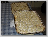 Gli gnocchi fatti in casa al sugo di castrato