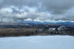 Desde la Piazzale della Brecciara hasta la cima del Monte Rotondo pasando por la pista Vergine y luego por el fuera de pista Falco