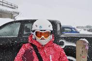 Campo Felice sotto una fitta nevicata