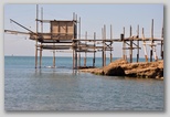 Riserva Naturale di Punta Aderci nella zona dei Trabocchi nel sud dell'Abruzzo.